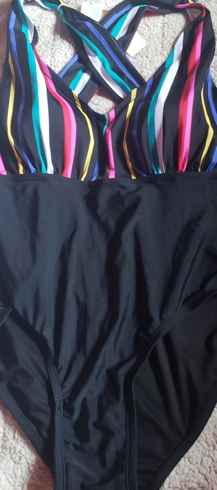 Lysa swimsuit 1x new stripe